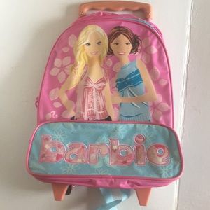 barbie rolling backpack